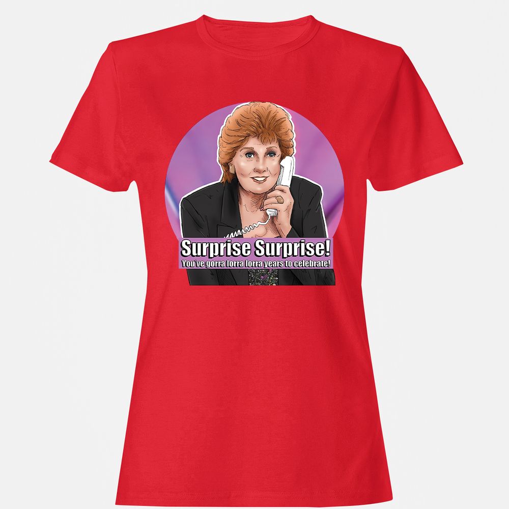 Women's T-Shirt - EZ4U5F5M - Red - 13