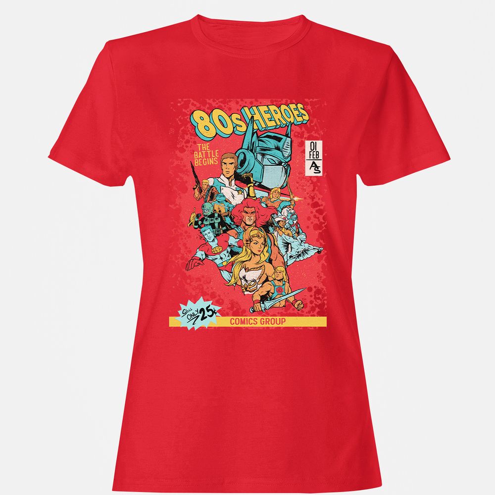 Women's T-Shirt - FL4YBBD2 - Red - 13