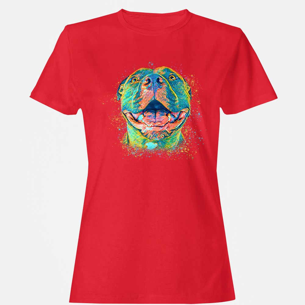 Women's T-Shirt - U8J61T6X - Red - 13