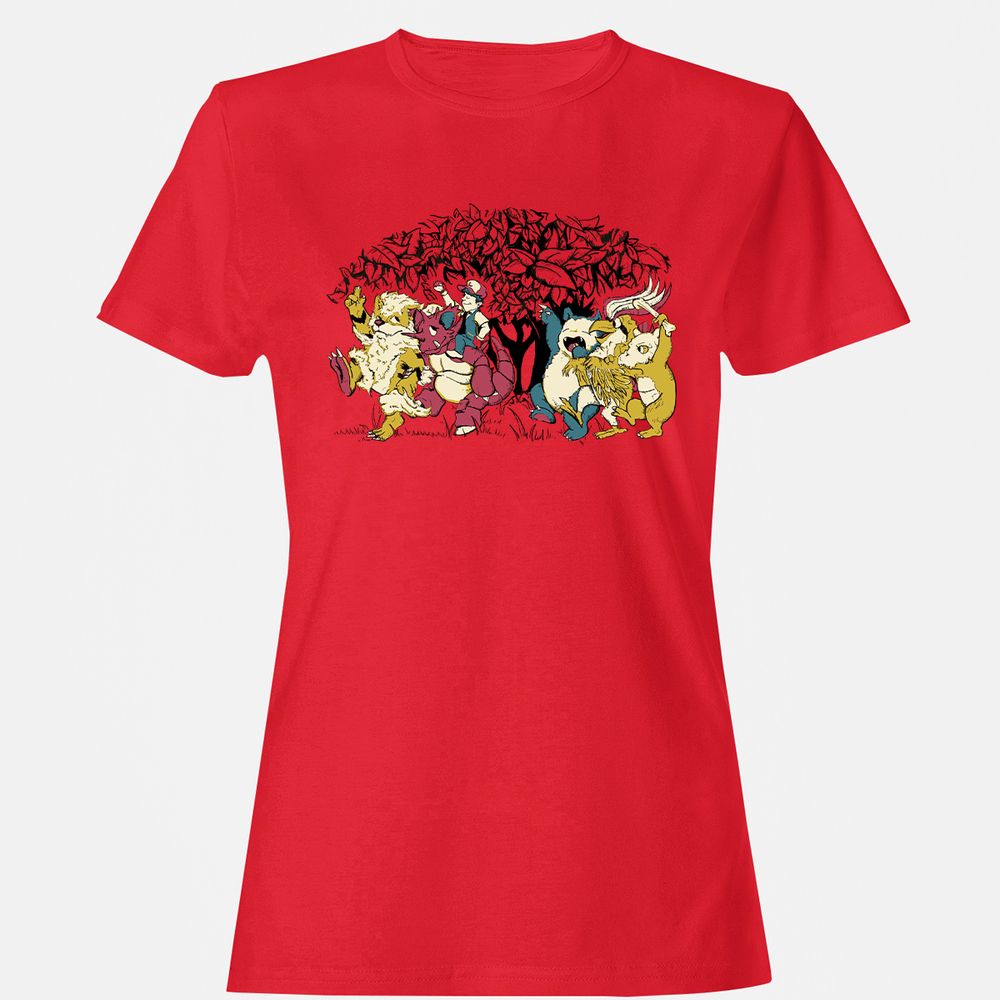 Women's T-Shirt - LTQRQBEW - Red - 13