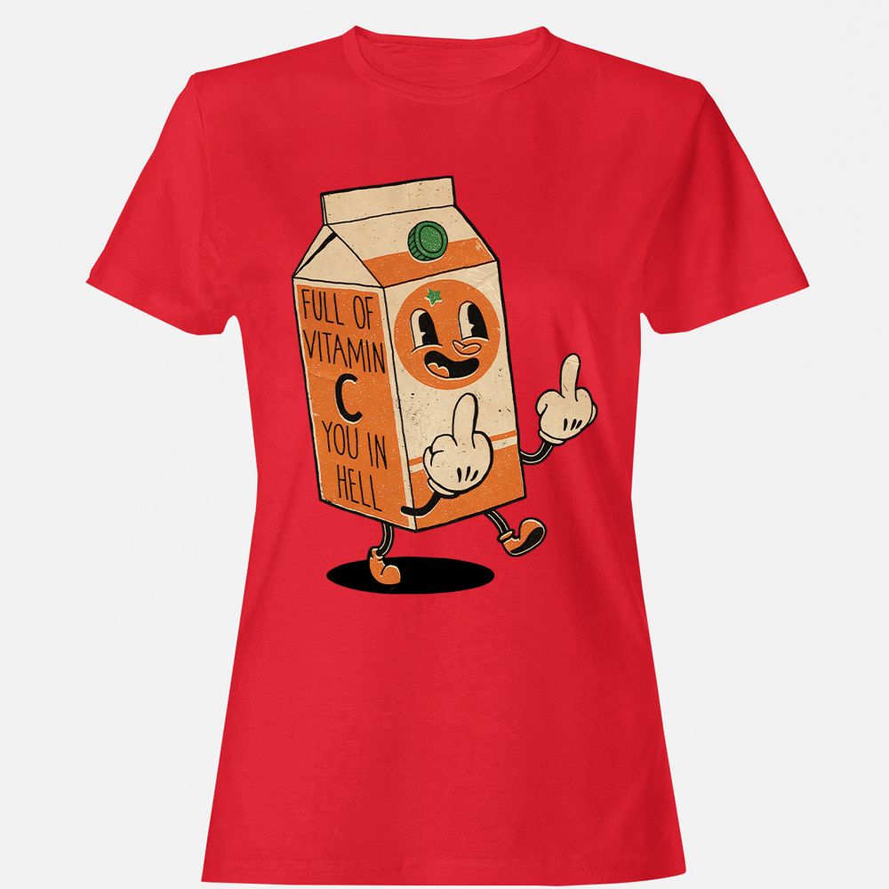 Women's T-Shirt - HJGXE73T - Red - 13