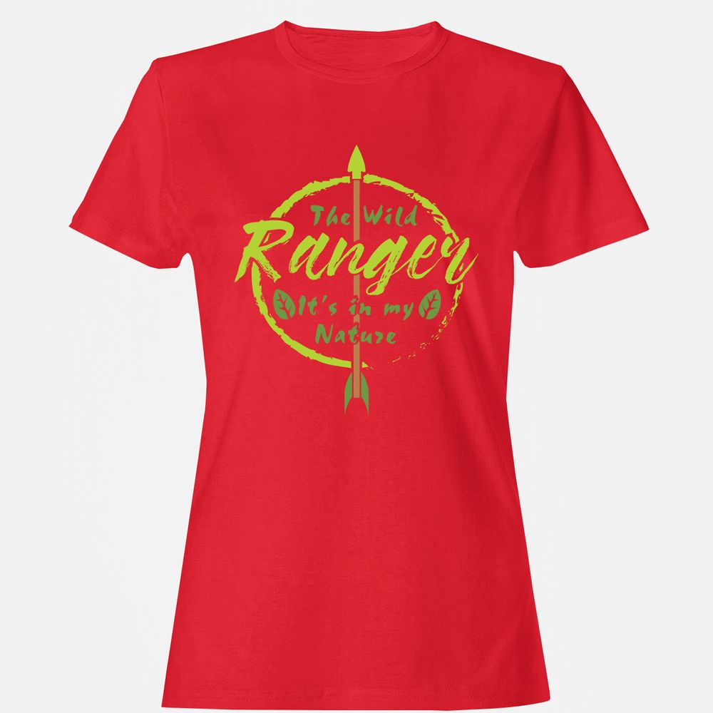Women's T-Shirt - ZQ1EMJPV - Red - 13