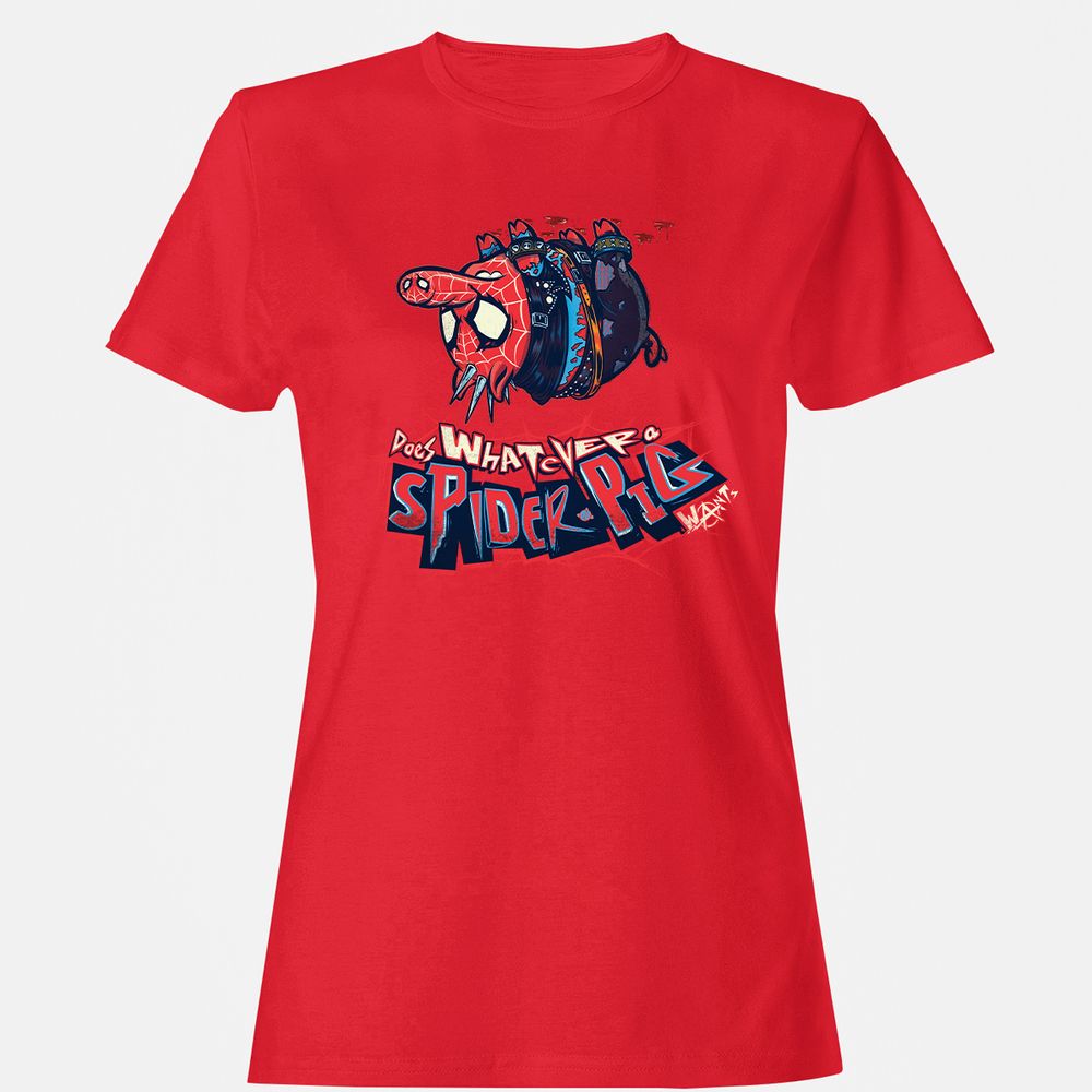 Women's T-Shirt - 66QBTLEE - Red - 13