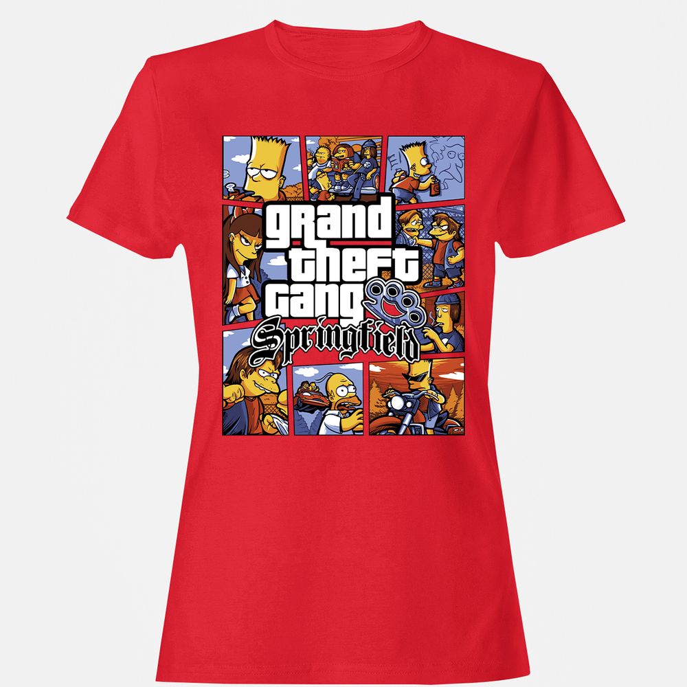 Women's T-Shirt - 2U7DKQSM - Red - 13