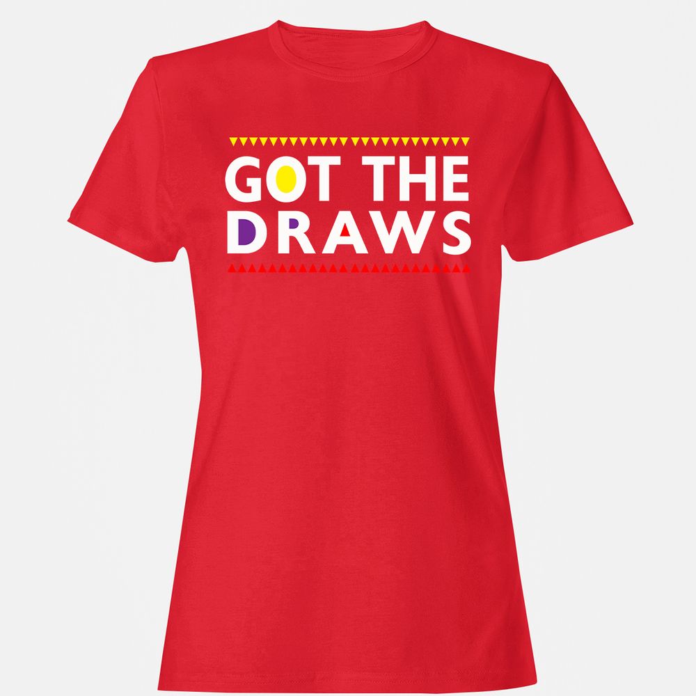 Women's T-Shirt - E62LMBQL - Red - 13
