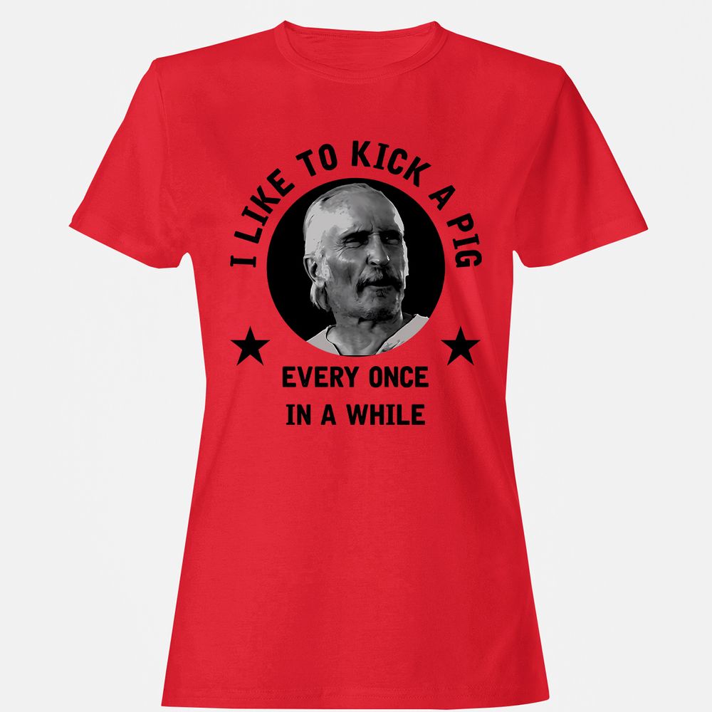 I like to kick a pig - Red - 13