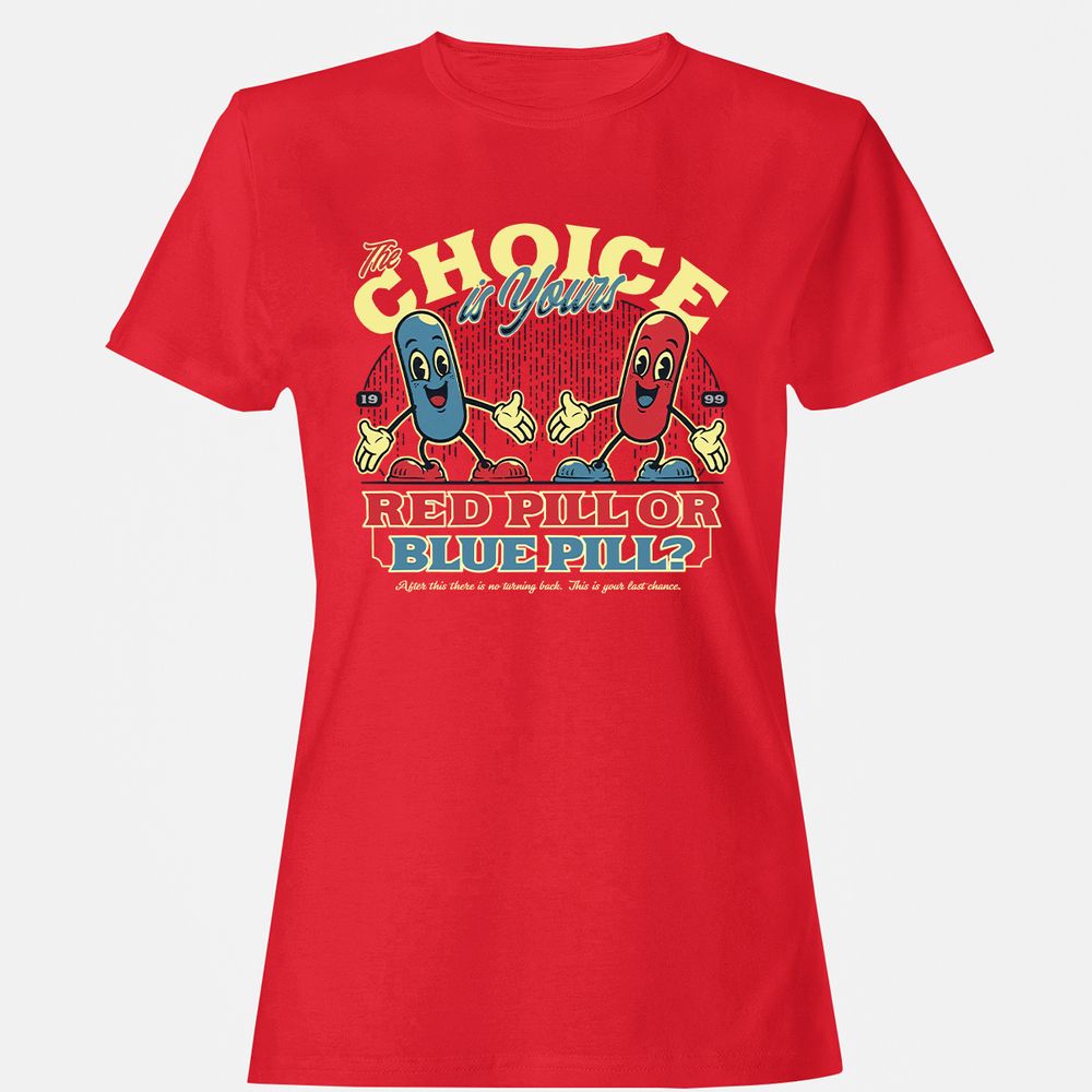 Women's T-Shirt - P74QA1YM - Red - 13
