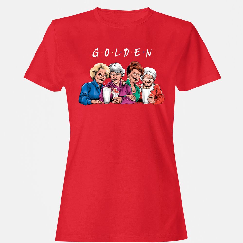 Women's T-Shirt - A5UXB8VQ - Red - 13