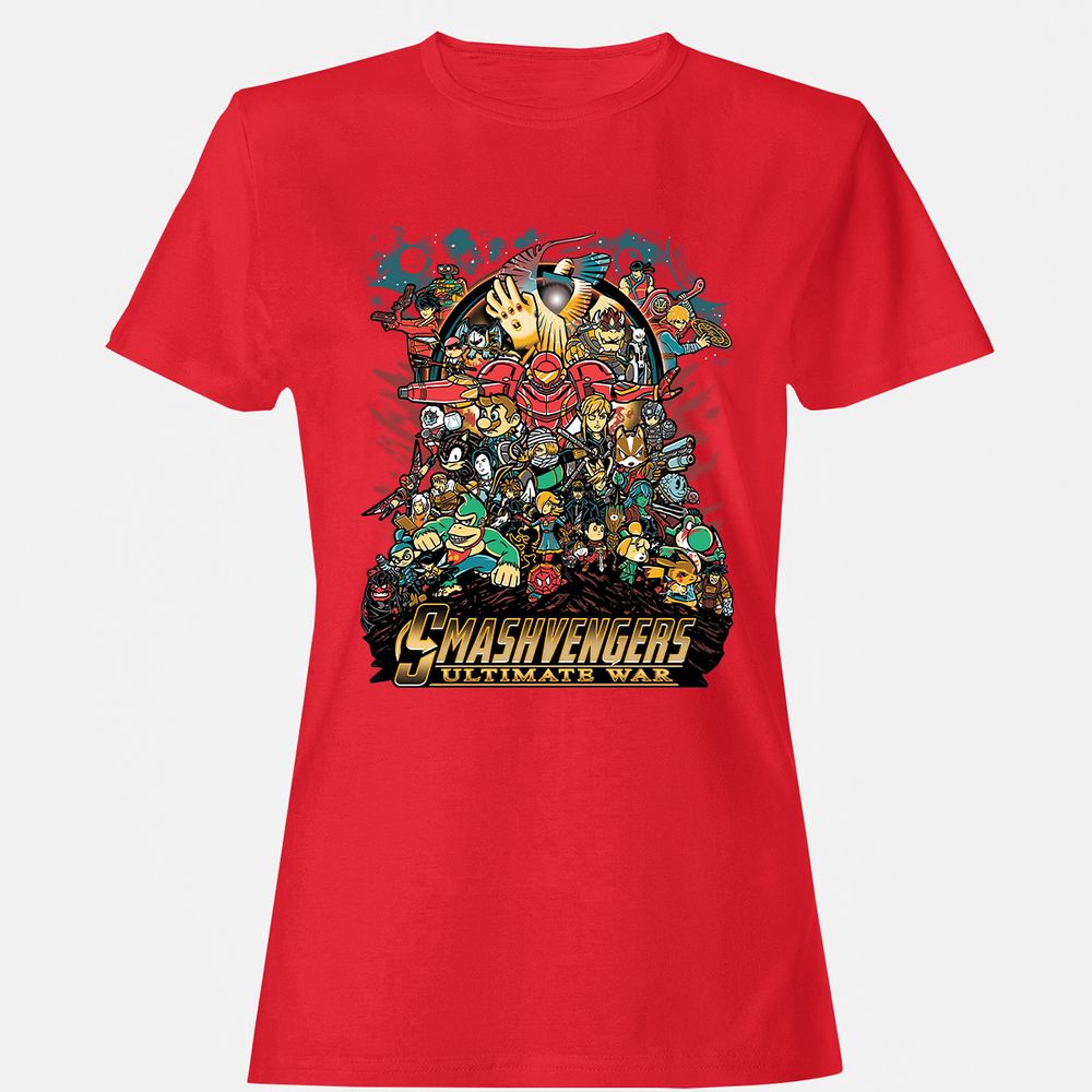 Women's T-Shirt - 61ZAX5TN - Red - 13