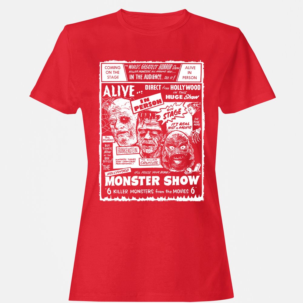 Women's T-Shirt - Y1XHK1AR - Red - 13