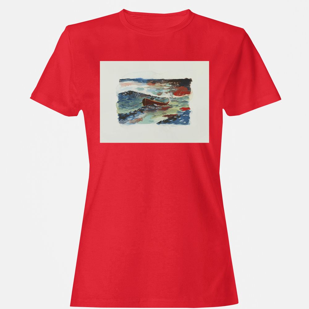 Women's T-Shirt - BFU8N9RC - Red - 13