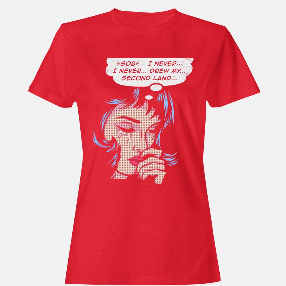 Women's T-Shirt - ZZ5J7JJE - Red - 13