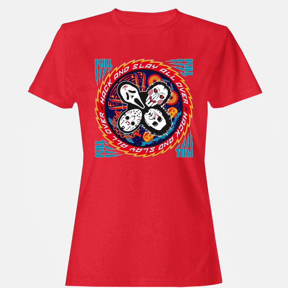 Women's T-Shirt - U7S9GNS3 - Red - 13