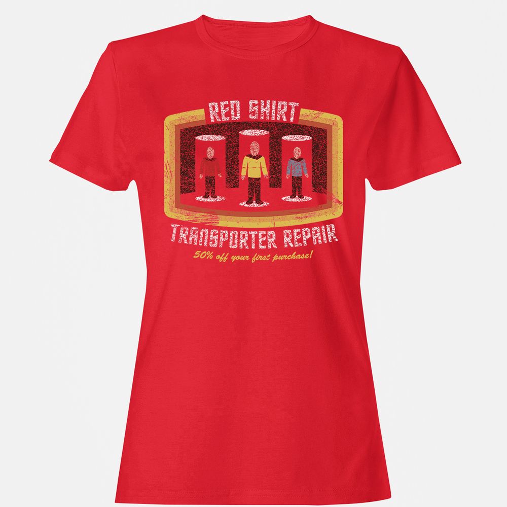 Women's T-Shirt - YLA7D5RA - Red - 13