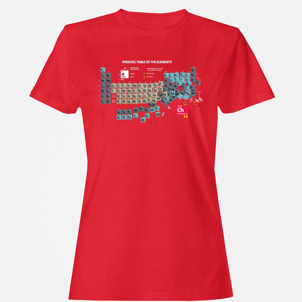 Women's T-Shirt - C1DZ6GQR - Red - 13