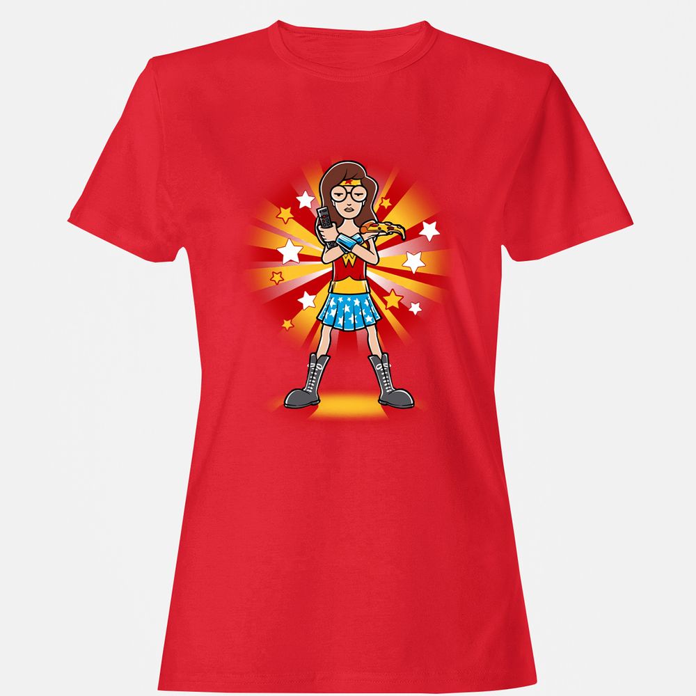 Women's T-Shirt - AK3XADKU - Red - 13