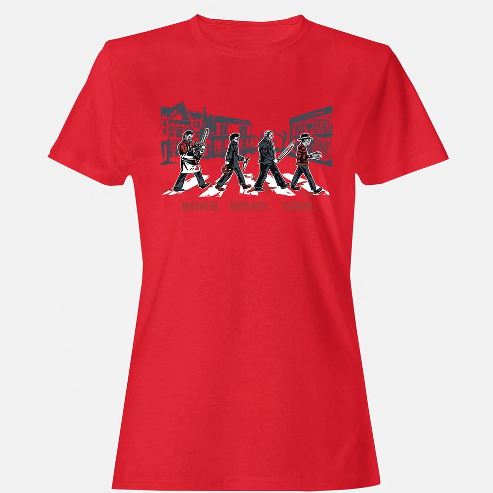 Women's T-Shirt - QEYV2LSL - Red - 13