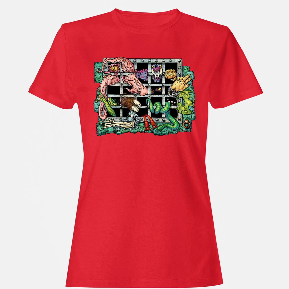 Women's T-Shirt - 59ZDEWYX - Red - 13