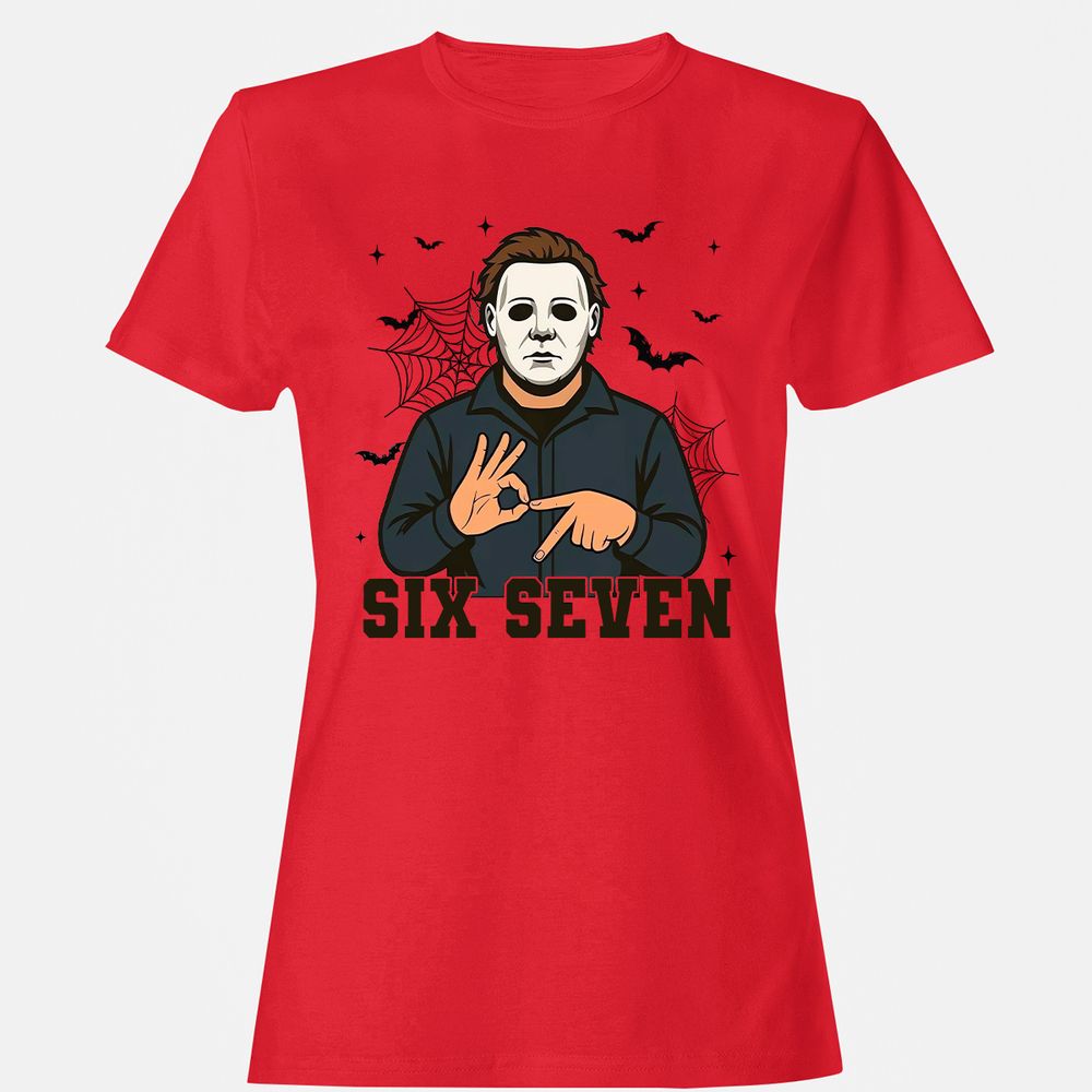 Women's T-Shirt - UCBB7Z5J - Red - 13