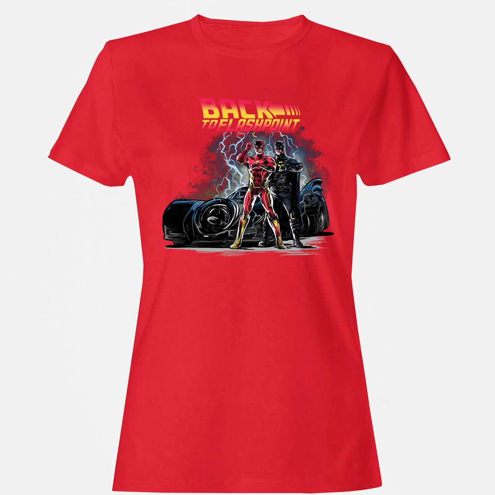 Women's T-Shirt - V7JKSTLU - Red - 13