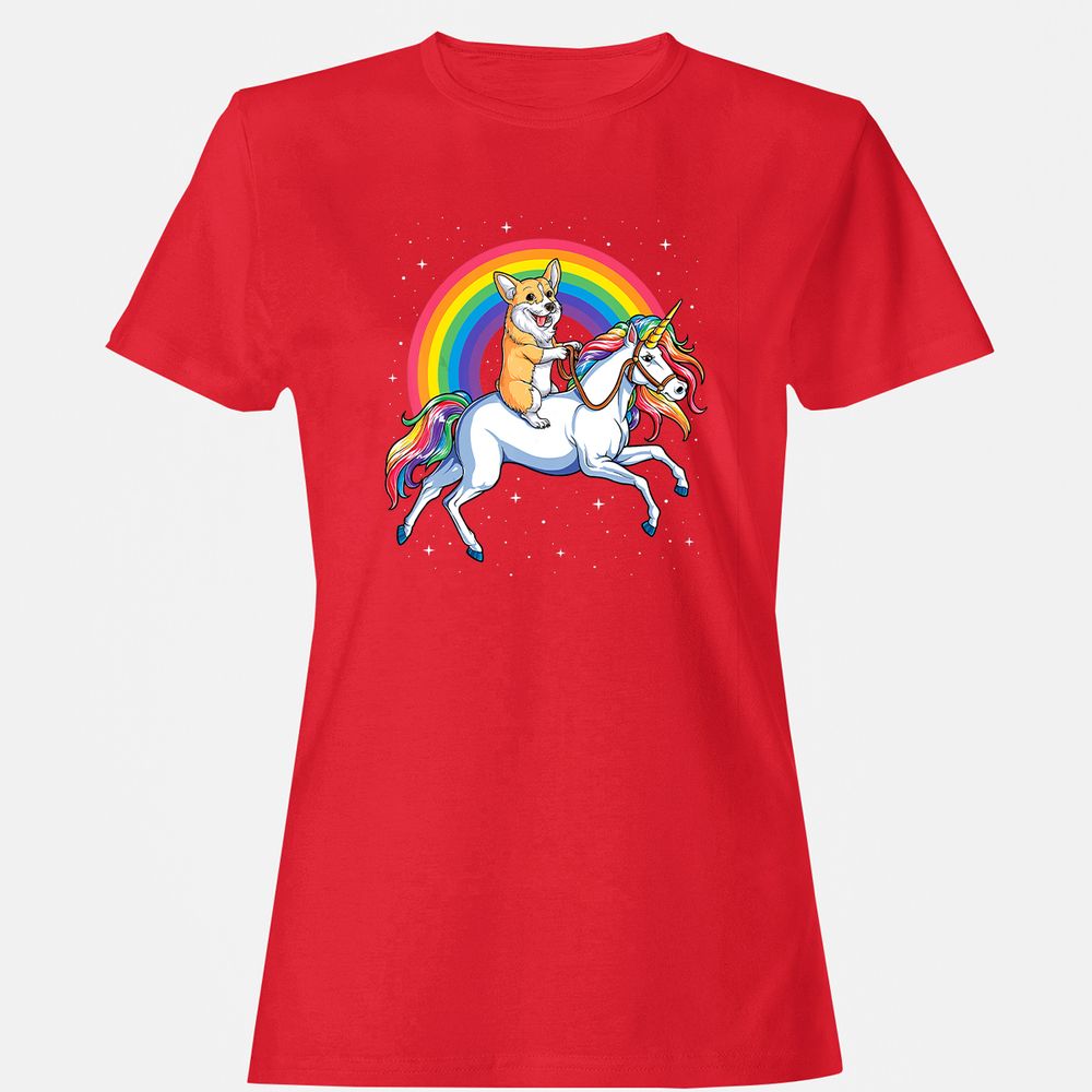 Women's T-Shirt - QVYRL5DG - Red - 13