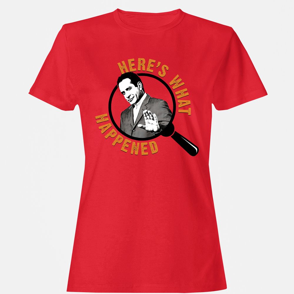Women's T-Shirt - BNQ7UT5P - Red - 13