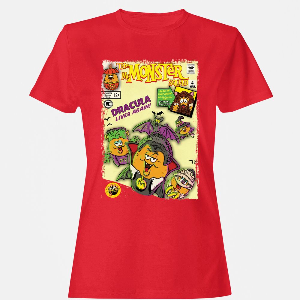 Women's T-Shirt - 7E26KNCE - Red - 13