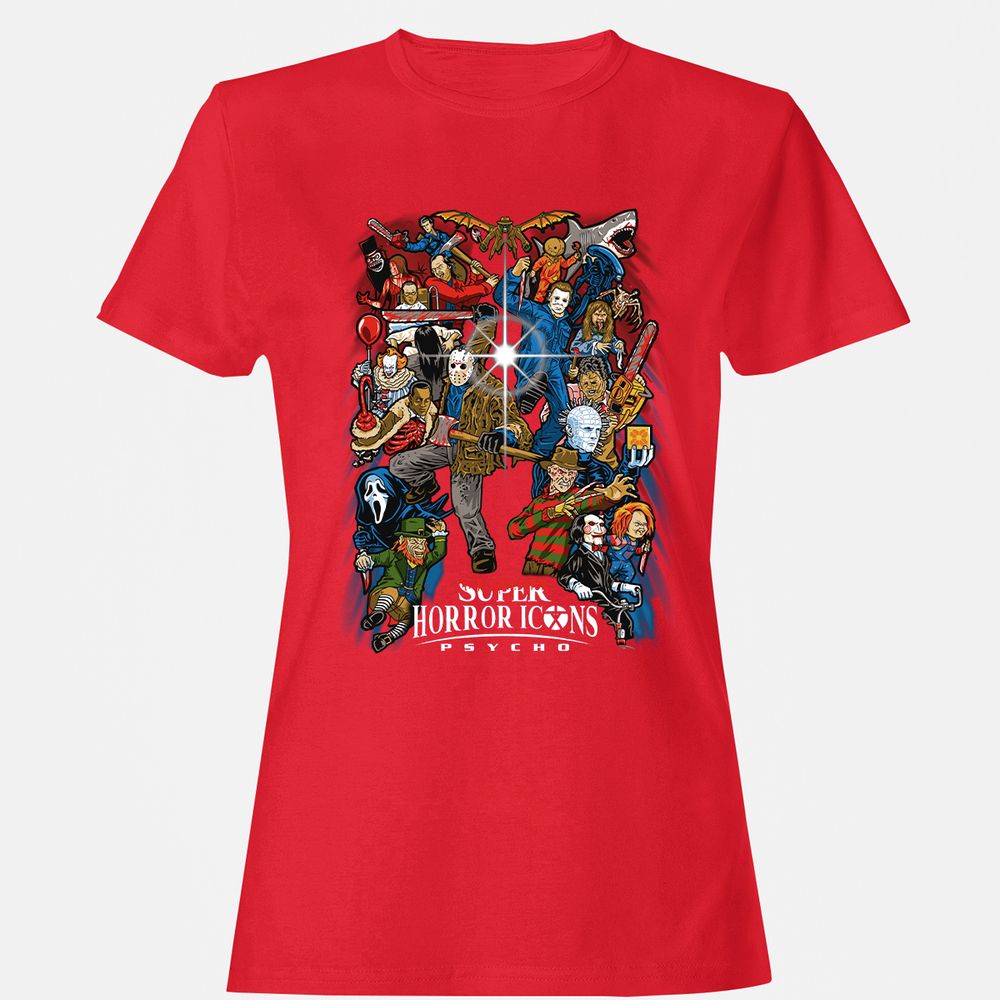 Women's T-Shirt - X6X9L9U6 - Red - 13