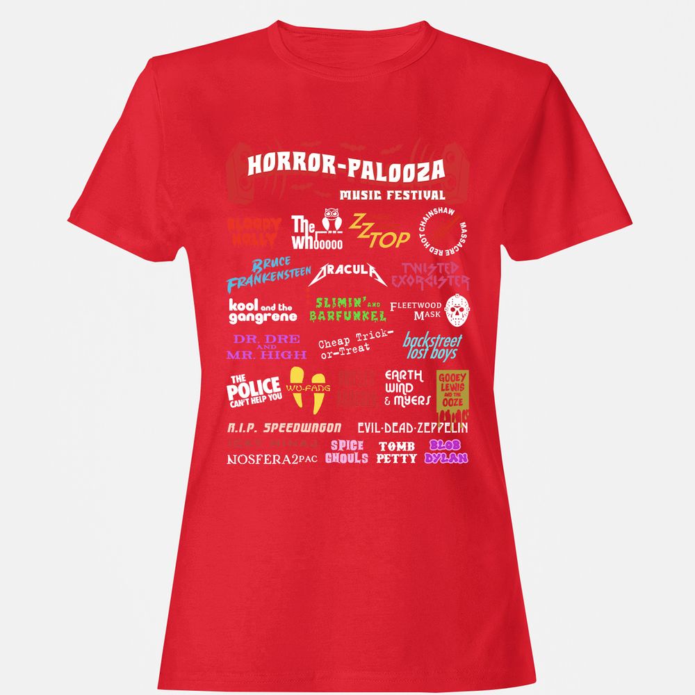 Women's T-Shirt - L5Q67XKS - Red - 13