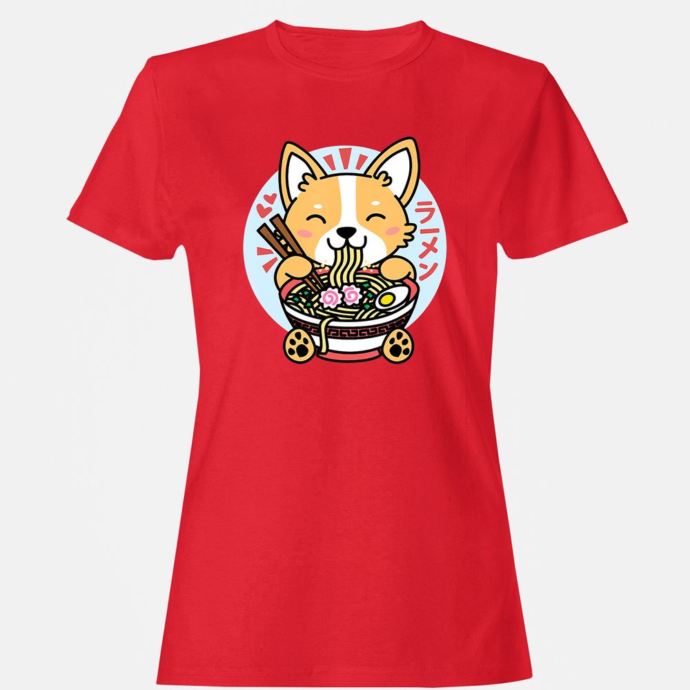 Women's T-Shirt - DL69QTFJ - Red - 13
