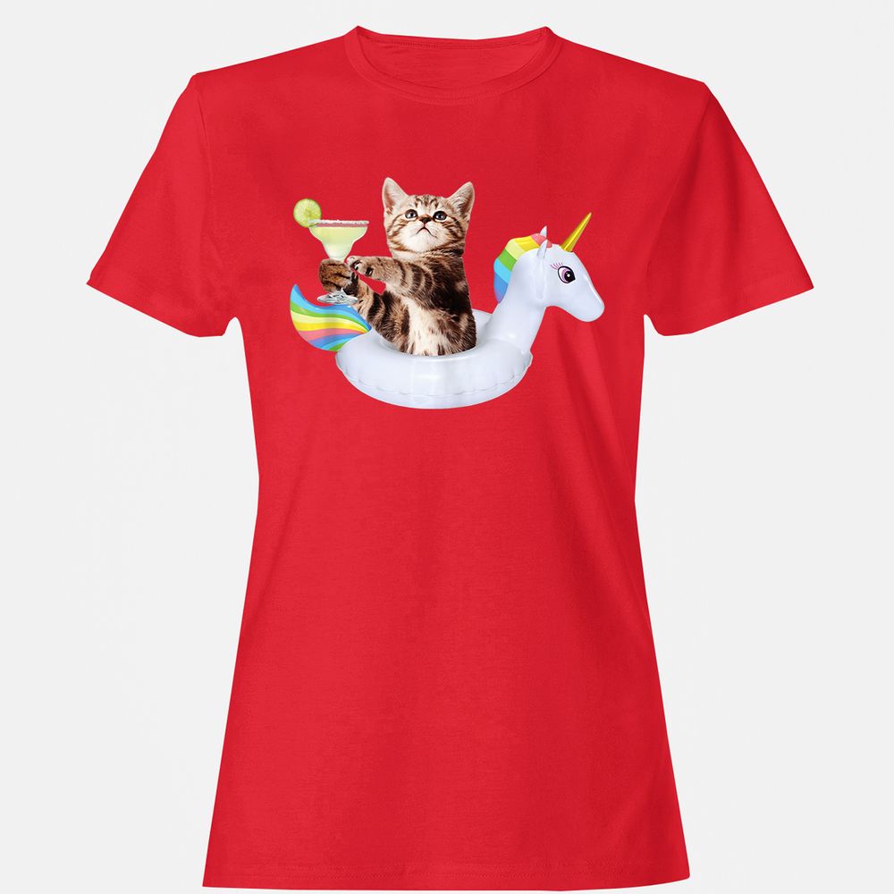 Women's T-Shirt - U8KGJMQ5 - Red - 13