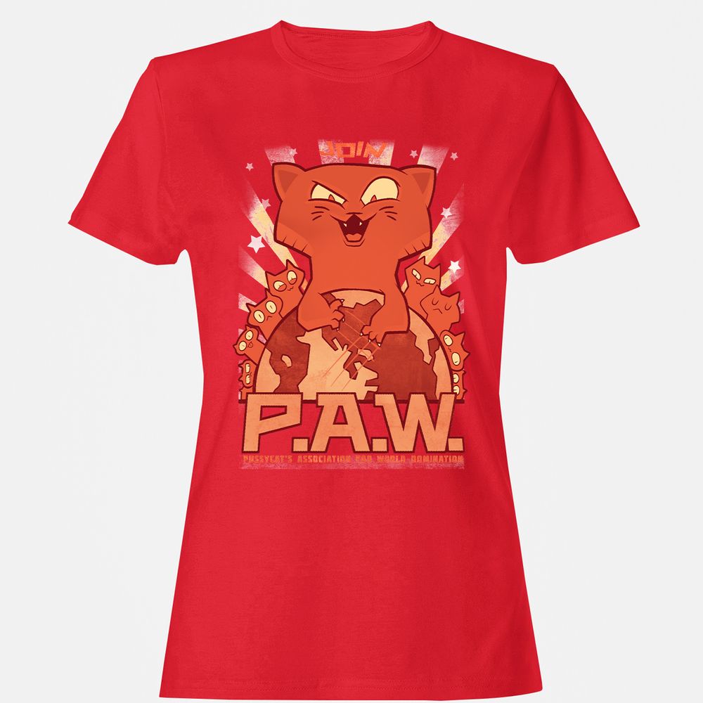 Women's T-Shirt - AKHXD7TQ - Red - 13