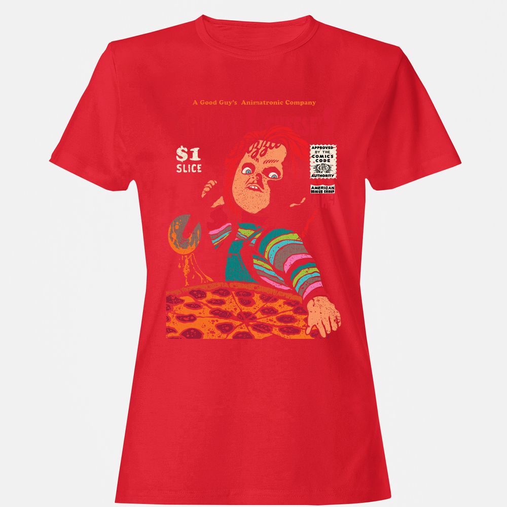 Women's T-Shirt - 86U3BMKD - Red - 13