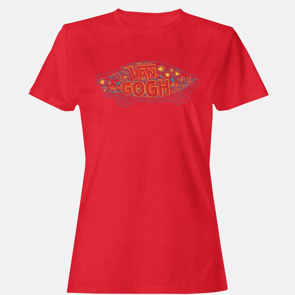 Women's T-Shirt - BR8CZEQM - Red - 13
