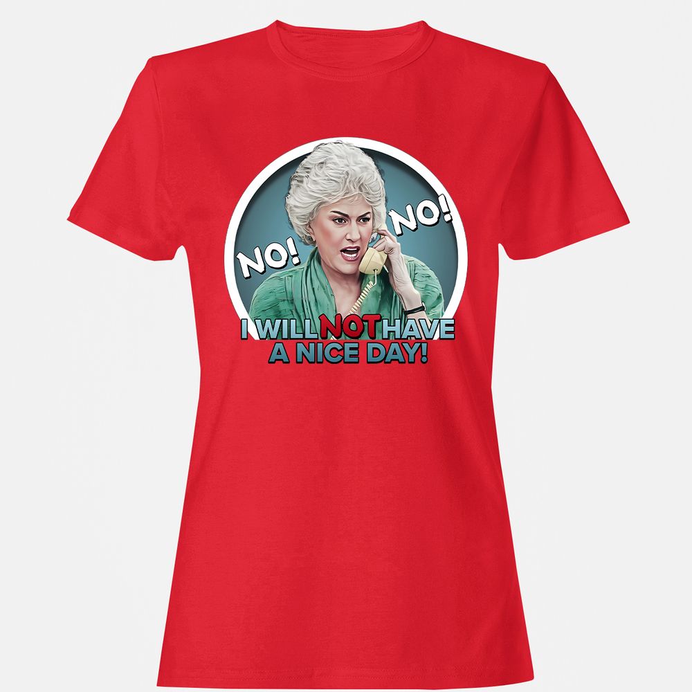 Women's T-Shirt - QFY3BM6Z - Red - 13