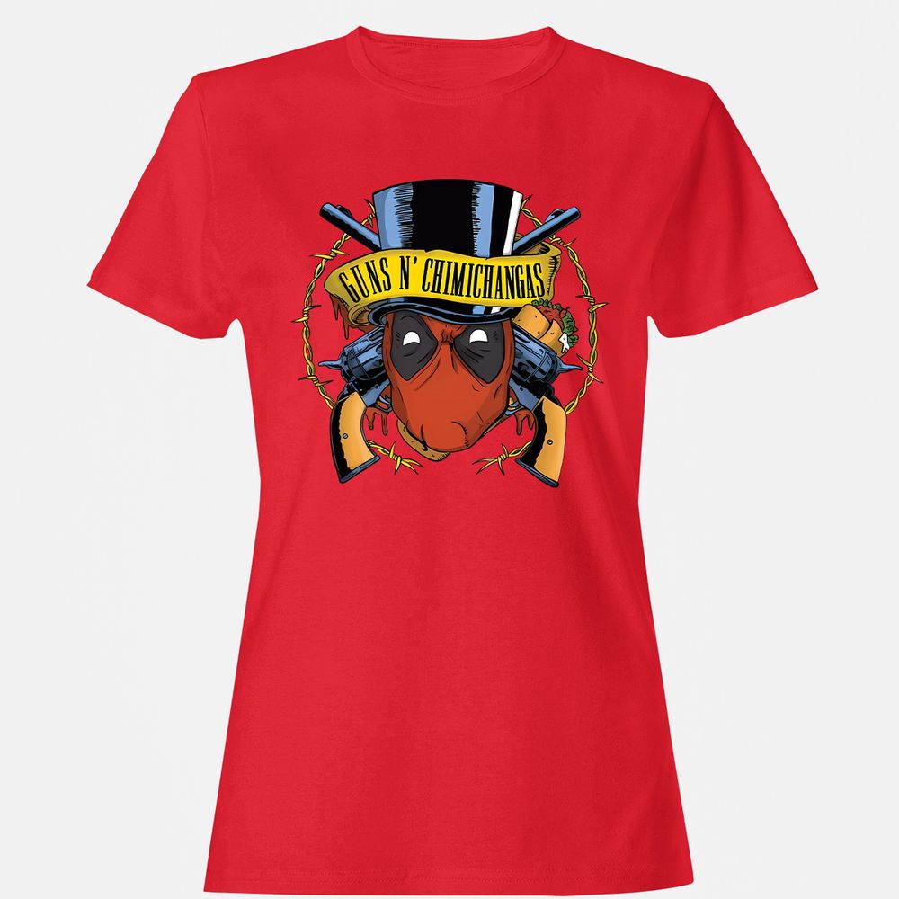 Women's T-Shirt - CSHJPH7R - Red - 13