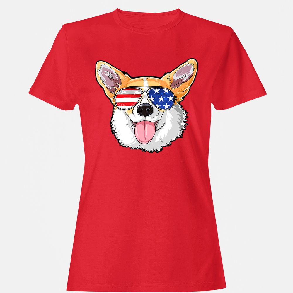 Women's T-Shirt - V8QJBY3S - Red - 13
