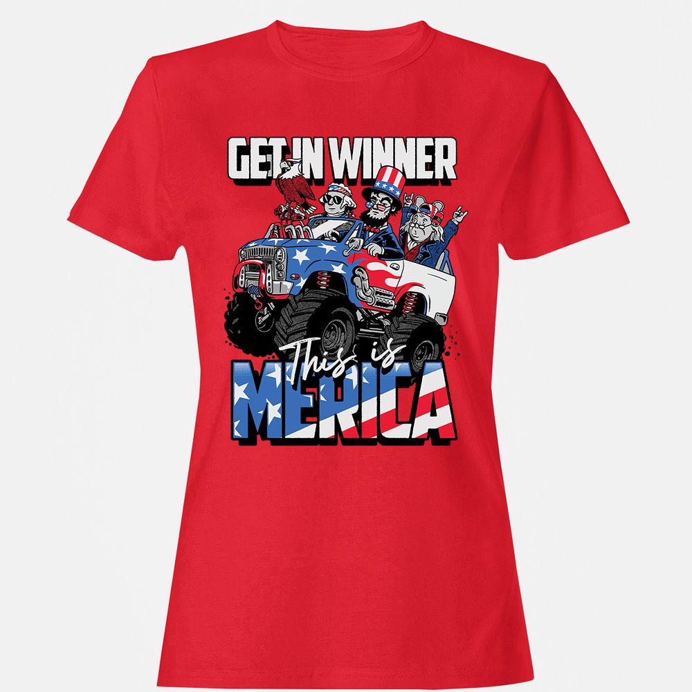Women's T-Shirt - 8DZBFXCS - Red - 13
