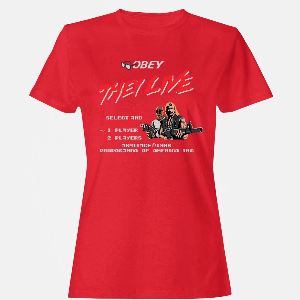 Women's T-Shirt - 6LTQYZMM - Red - 13