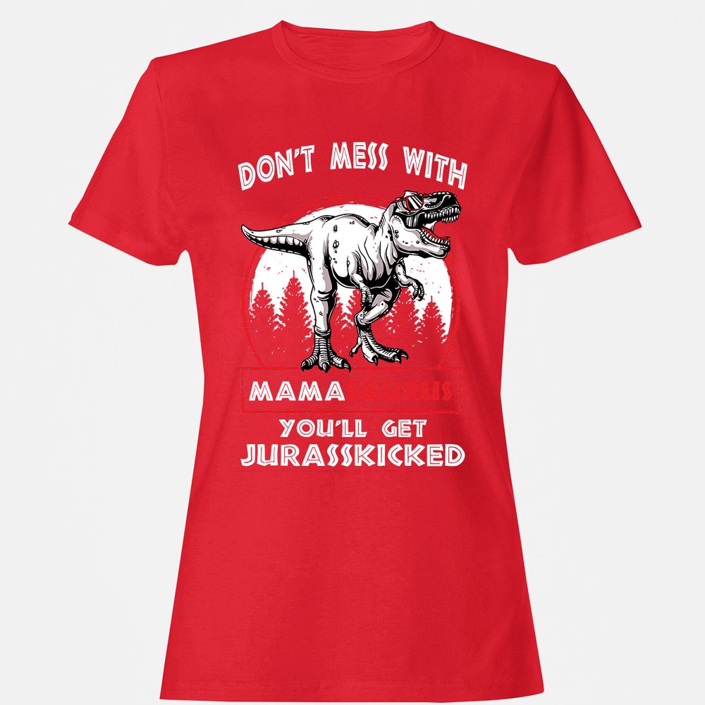 Women's T-Shirt - A8JQCE7Q - Red - 13