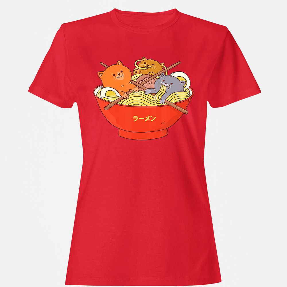 Women's T-Shirt - XKJKDN67 - Red - 13