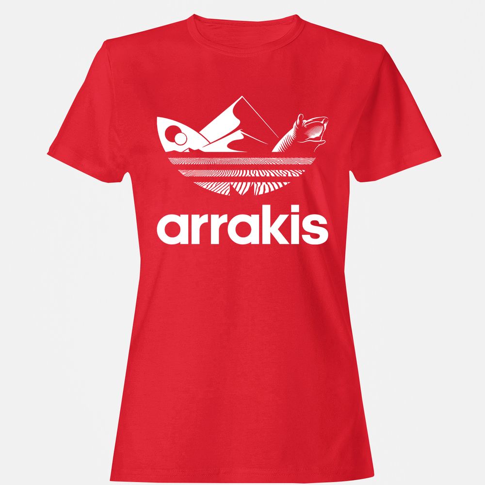 Women's T-Shirt - EDQPJUFN - Red - 13