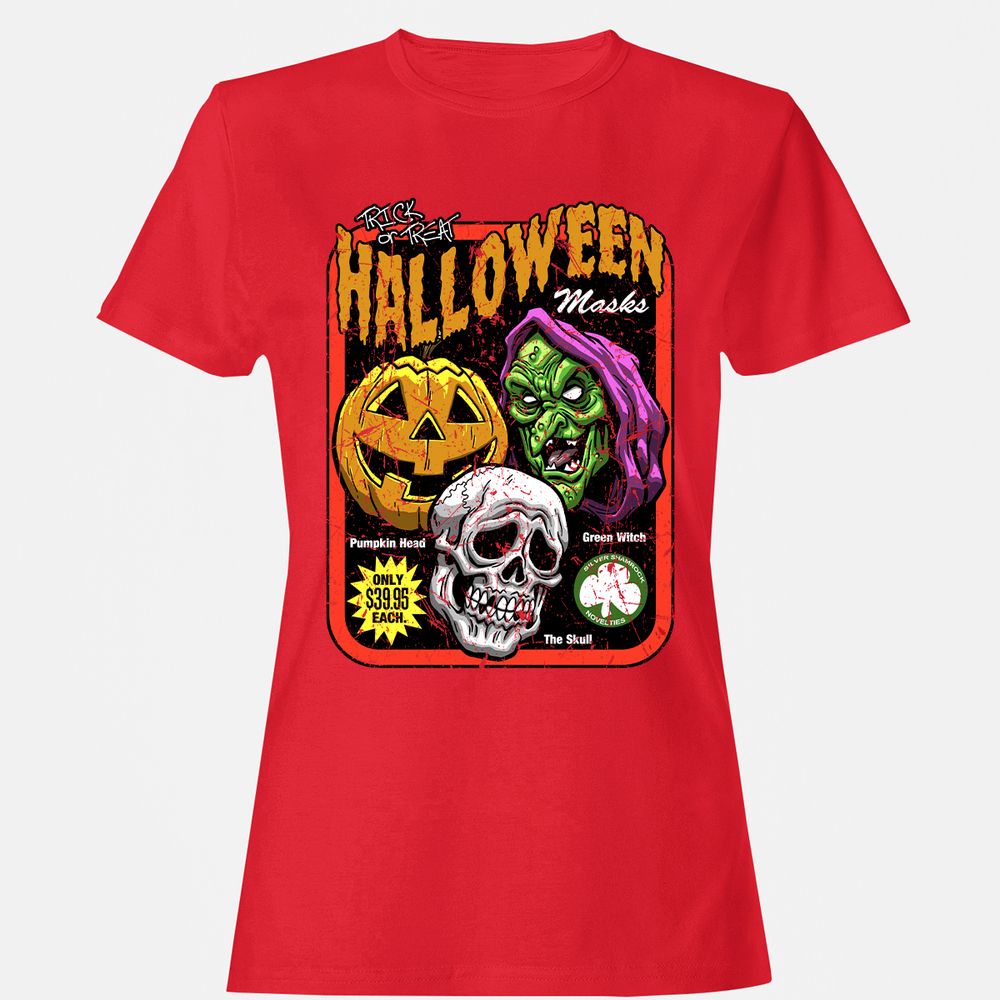 Women's T-Shirt - YX4VNJKJ - Red - 13