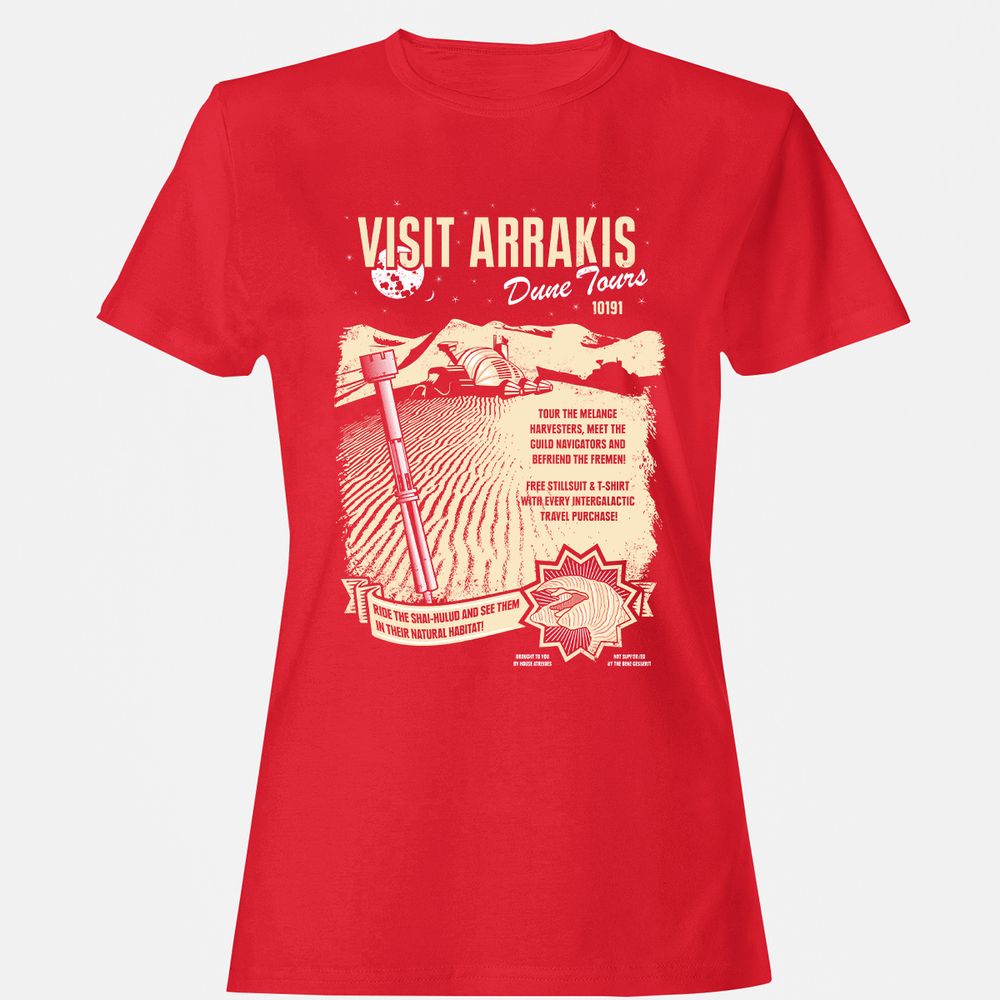 Women's T-Shirt - D3C3RZQY - Red - 13