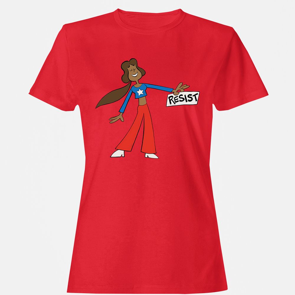 Women's T-Shirt - D7UJL8HR - Red - 13