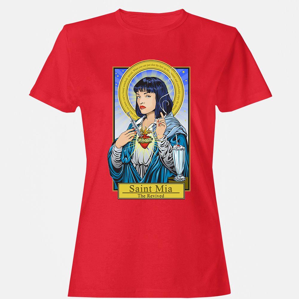 Women's T-Shirt - H87JDKXL - Red - 13