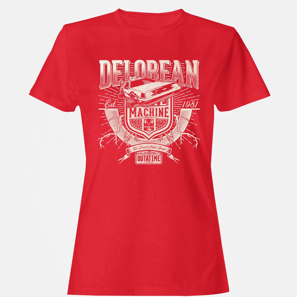 Women's T-Shirt - YLFXDZPF - Red - 13