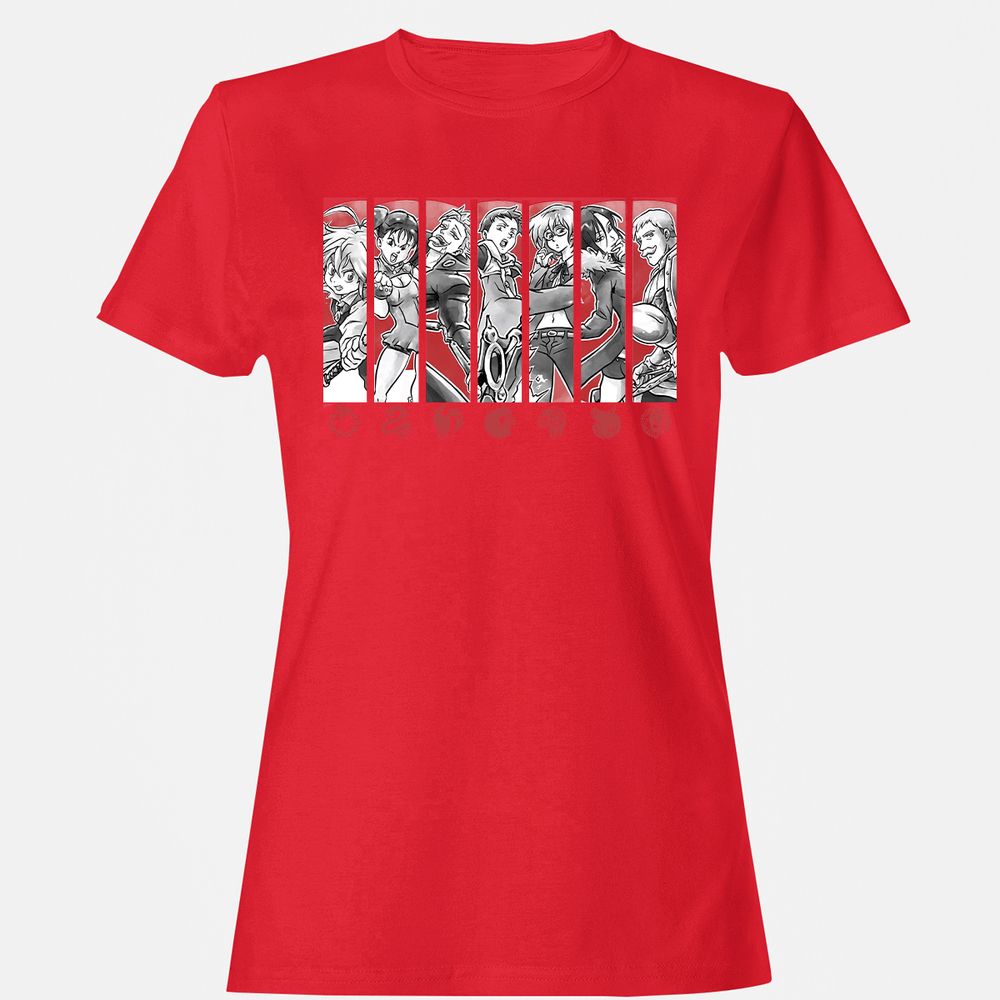 Women's T-Shirt - 82JQA7B2 - Red - 13