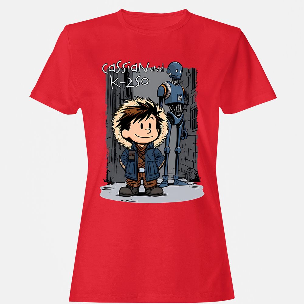 Women's T-Shirt - PCVSJPWZ - Red - 13