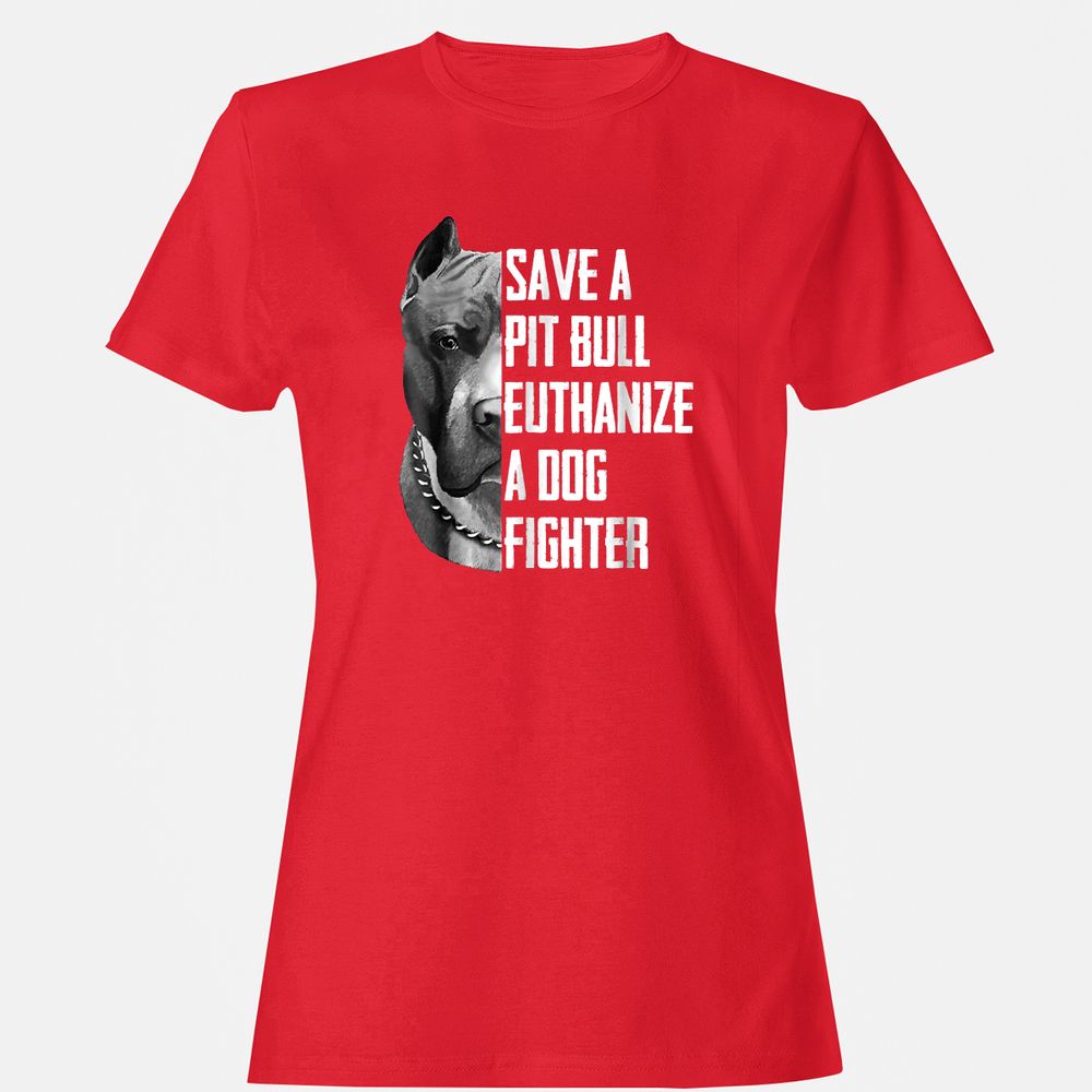 Women's T-Shirt - JBY7ZGN2 - Red - 13